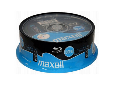 Media Maxell PRINTABLE BD-R 4X Blu-ray Disc 25GB 25pcs